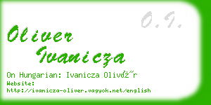 oliver ivanicza business card